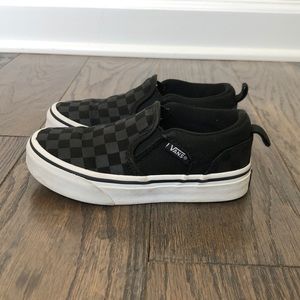 Vans Asher Kid's Checkered Skate Shoes Sz 11 Youth